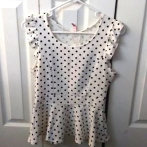 Black and white polka dot shirt brand new